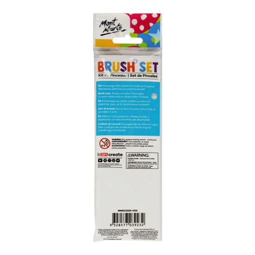 MONT MARTE BRUSH SET Kids Brushes Pk 7